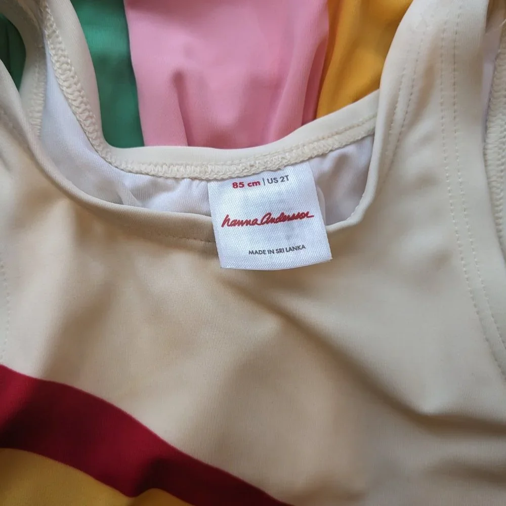 Hanna Anderson/ Rainbow Swimsuit/ Size 2T - Picture 3 of 5